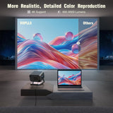Proyector 4K VOPLLS con WiFi, Bluetooth y audio Dolby, modelo VOPLLS