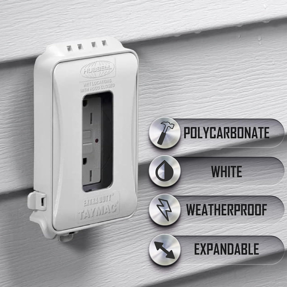 Protector de toma horizontal y vertical ML500W TayMac
