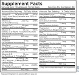 Suplemento Vitamina mineral  sin hierro con vitaminas B