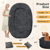 Cama para humanos SWITTE, tamaño grande, 71x47x13, lavable
