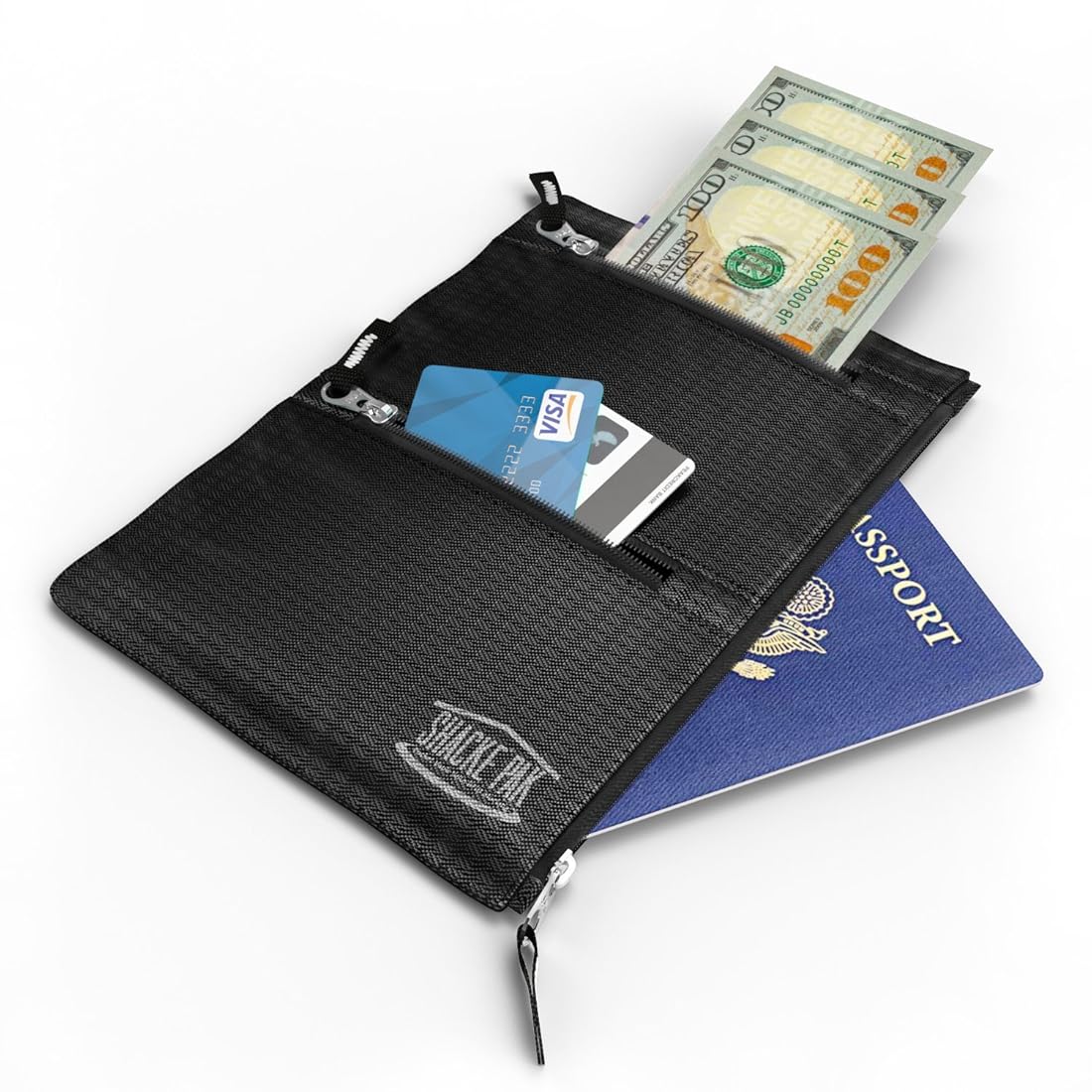 Monedero Shacke Hidden Travel Belt con bloqueador RFID