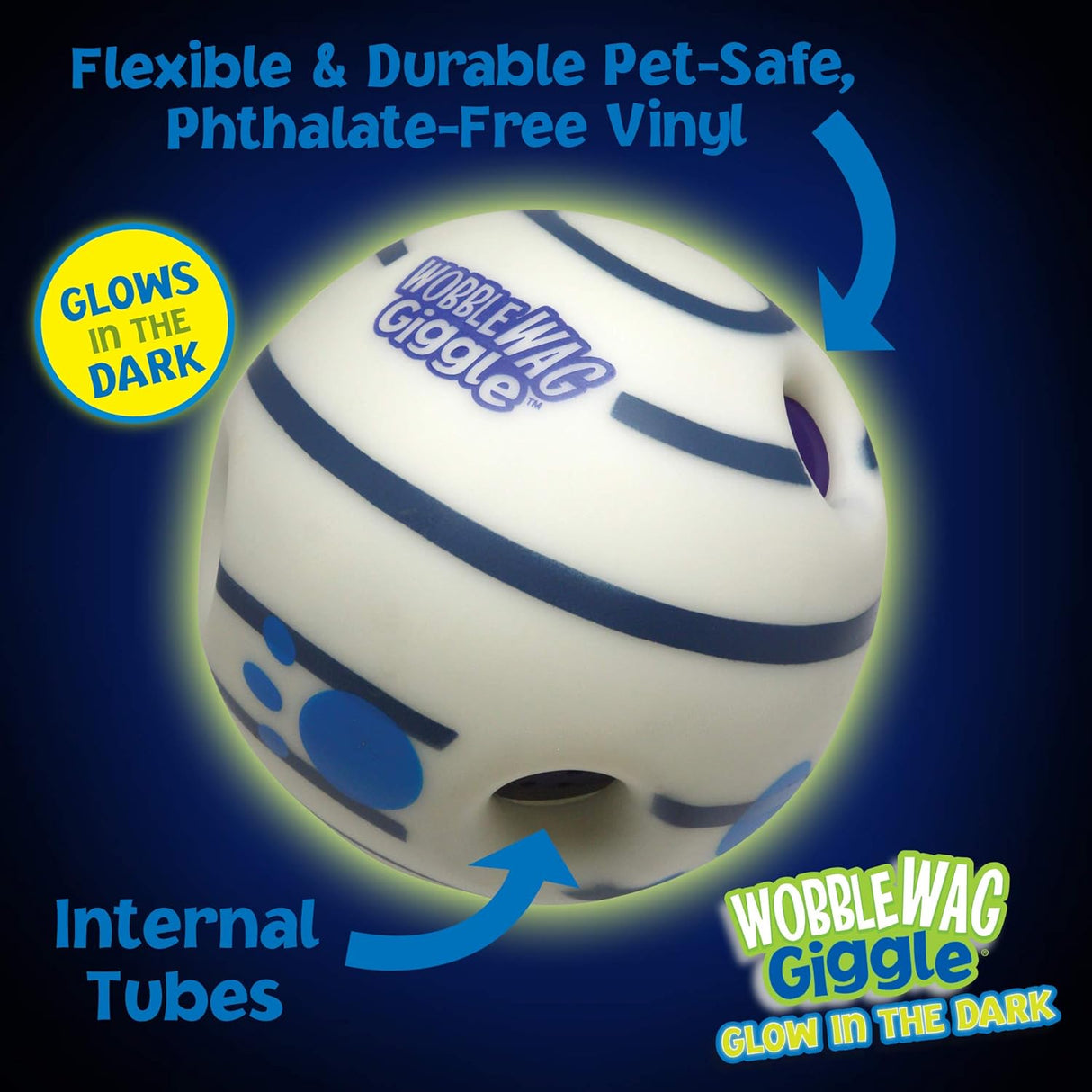 Pelota Interactiva para Perros - Wobble Wag Giggle Ball