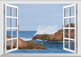 Adhesivo de pared falso para ventana de pared de arrecife