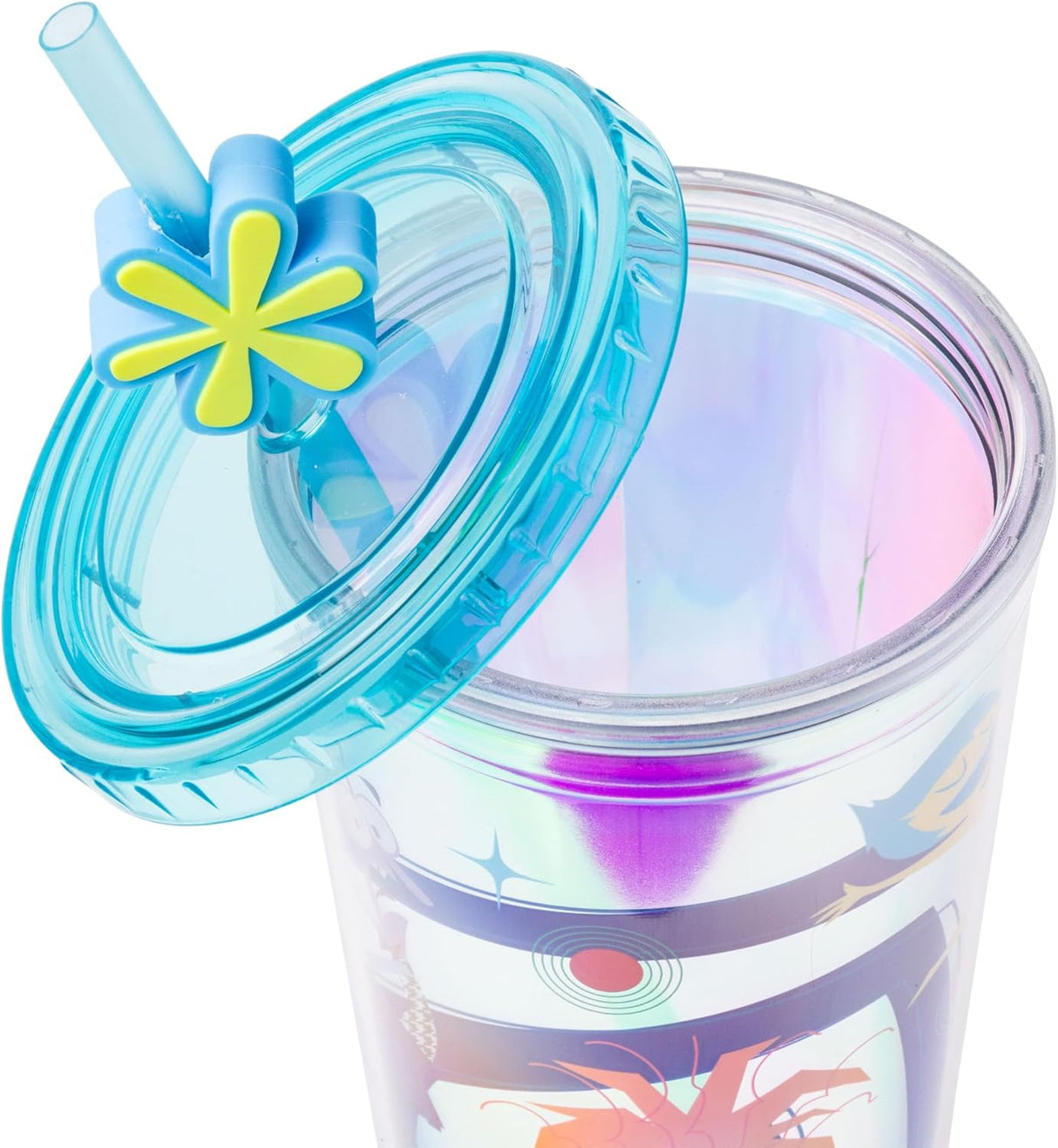 Vaso Frío Pixar Inside Out 2 con Tapa y Popote 24 oz