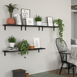 Estantes Flotantes de Madera, 5 Set, Decoración y Almacenaje
