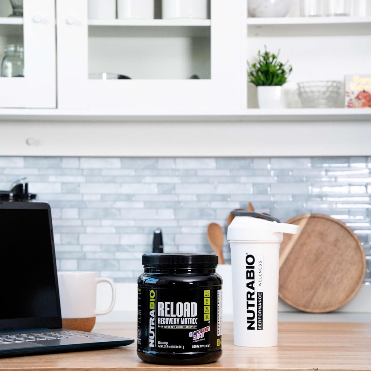 NutraBio Reload Suplemento de Recuperación Muscular 30 Serv.