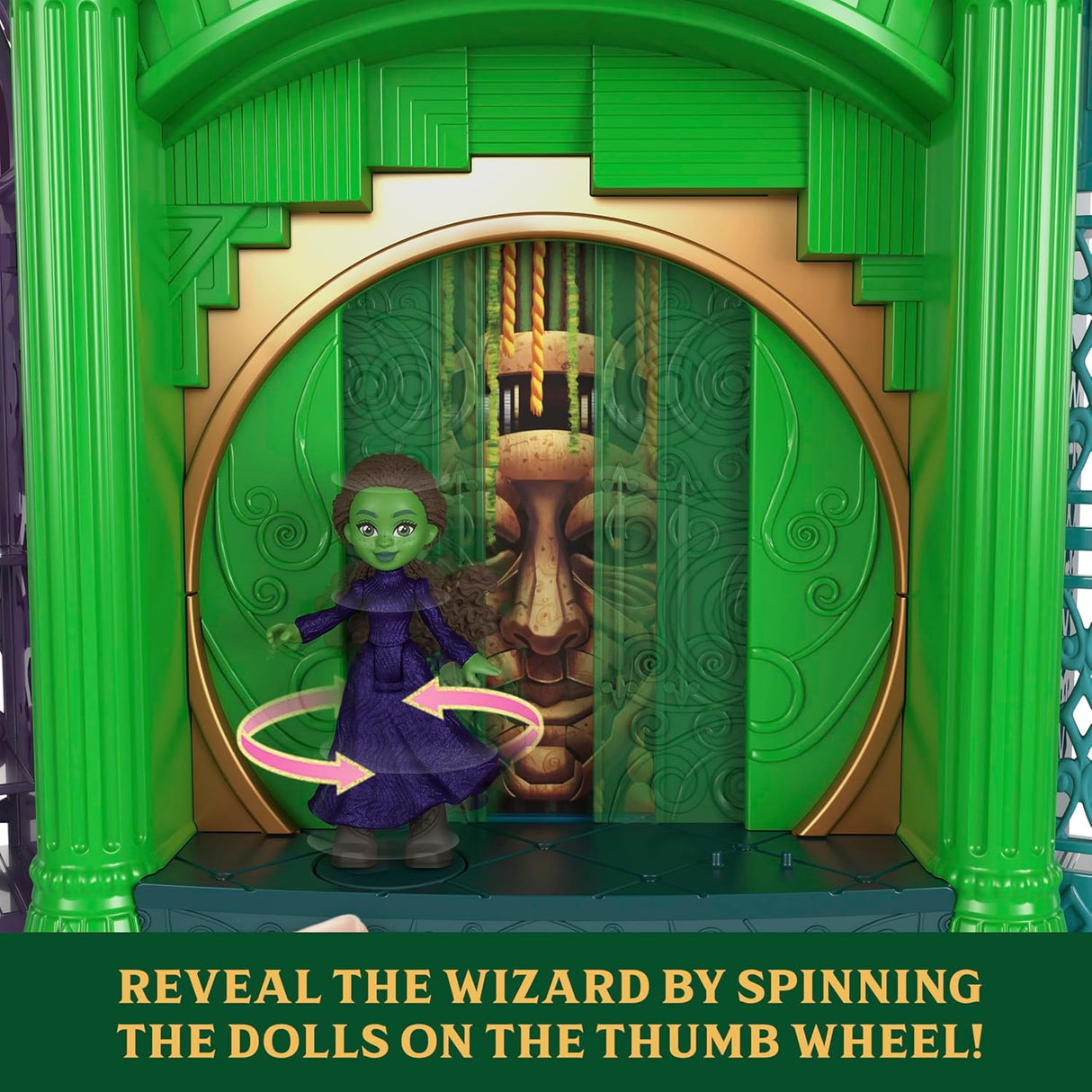 Juego de Mattel Universal Pictures Wicked Ciudad Esmeralda con muñecas y accesorios