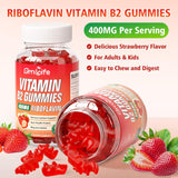 Gomitas Vitamina B2 Riboflavina 400mg con Magnesio, 60u