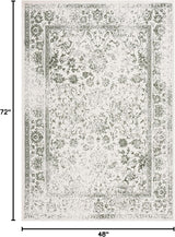 Alfombra de área, diseño oriental, fácil cuidado, modelo ADR109X-4