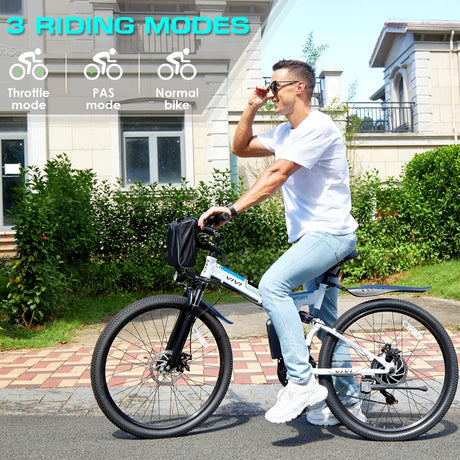 Bicicleta Eléctrica Vivi 500W, 26, Batería Extraíble, Modelo EB500