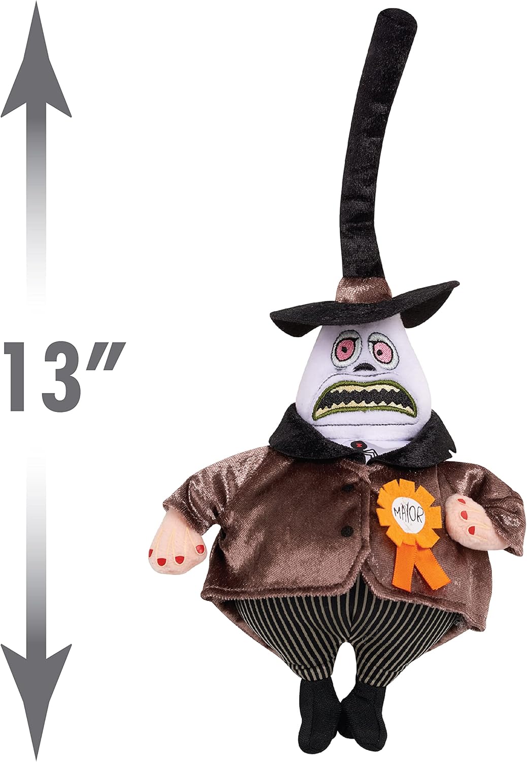 Peluche Reversible El Alcalde, Disney Tim Burton, 33 cm