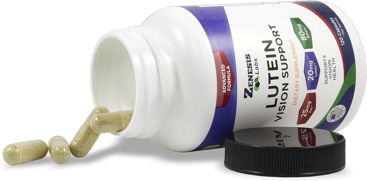 Vitamina esencial para los ojos con arándano betacaroteno