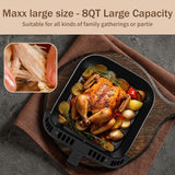 Freidora de aire SEEDEEM Max XL, 8 cuartos, 10 en 1, LCD