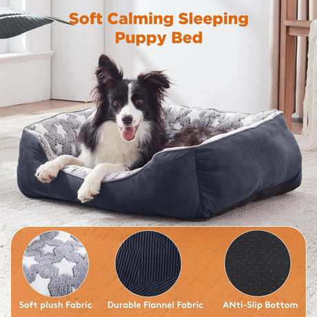 Cama ortopédica para perros grandes GASUR, suave y lavable, L