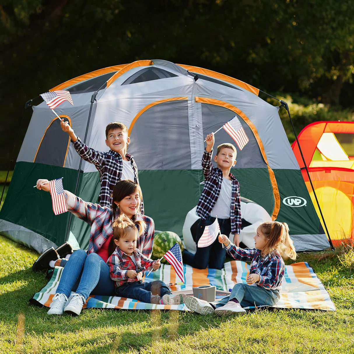 Tienda UNP Carpa 6 Personas Impermeable Fácil Montaje Modelo 10'X9