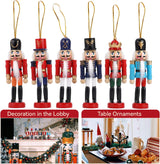 Adornos Navideños Nutcracker COMBIUBIU, Figuras de Madera