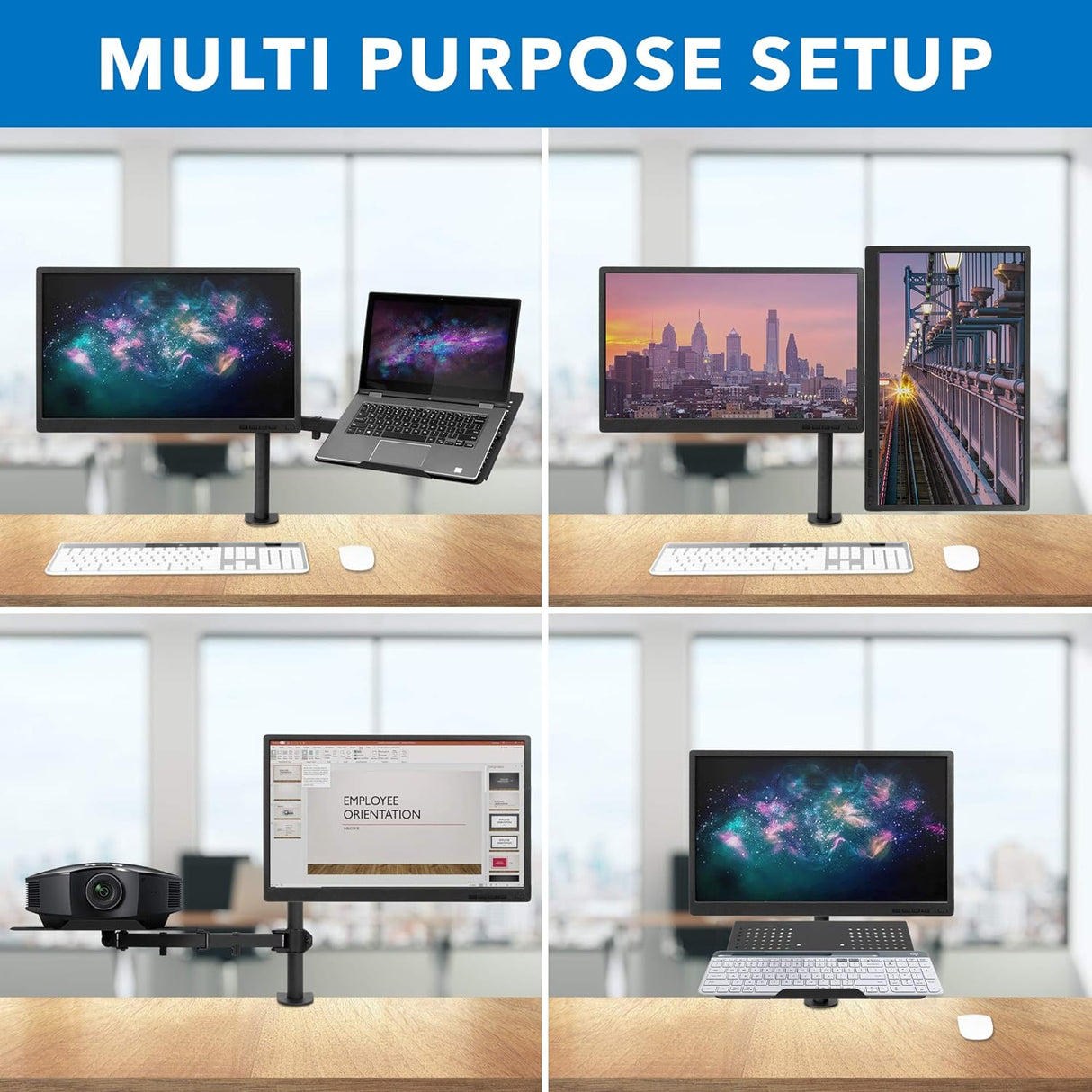 Soporte de escritorio para laptop y monitor Soporte portátil