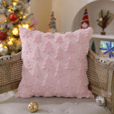 Cojines Navideños DFXSZ 18x18 Pulgadas Peluche Faux Fur PTK006D18