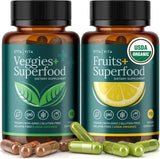 Suplemento Orgánico de Frutas y Verduras - 180 Cápsulas Veganas