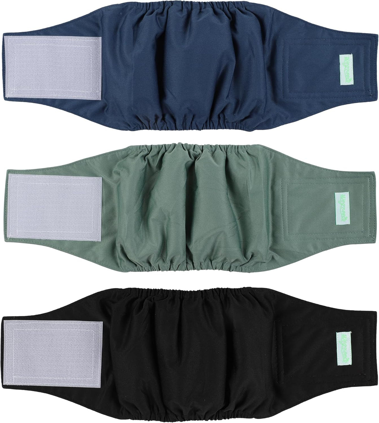 wegreeco Pañales lavables para el vientre verde, negro, talla S)