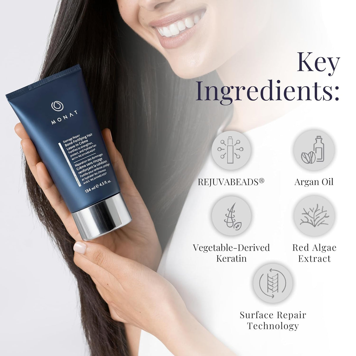 MONAT Acondicionador de crema sin enjuague refrescante Nerol