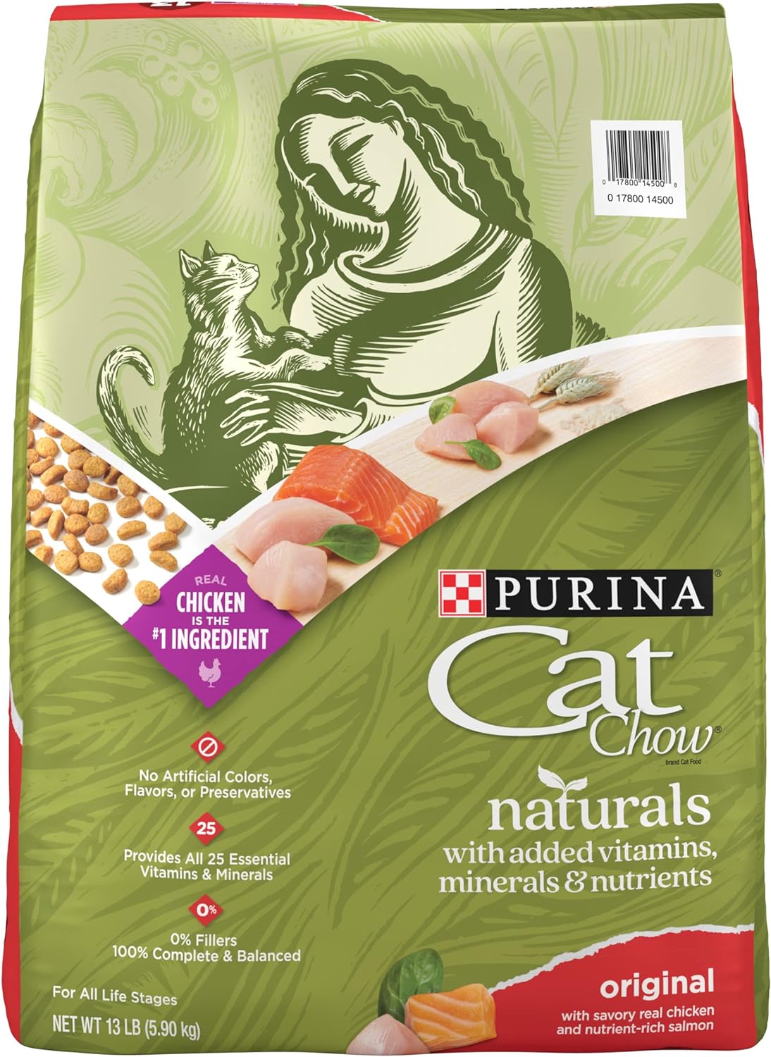 Purina Cat Chow Naturals  Alimento seco para gatos  13 LBs