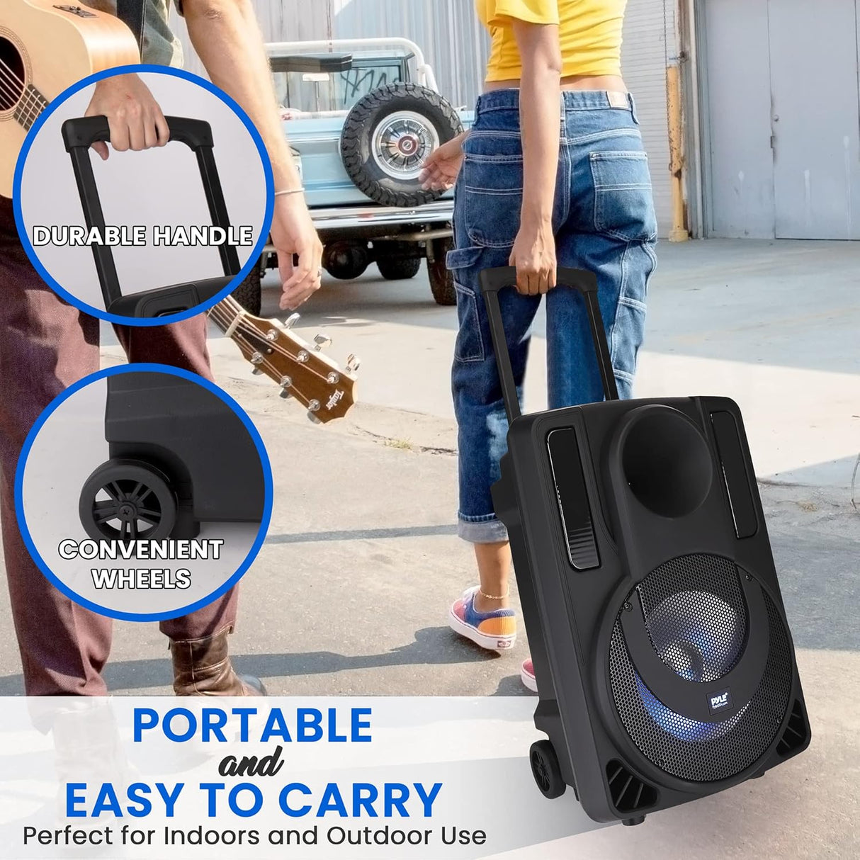 Parlante Portátile o altavoz PYLE-PRO PHPWA15TB