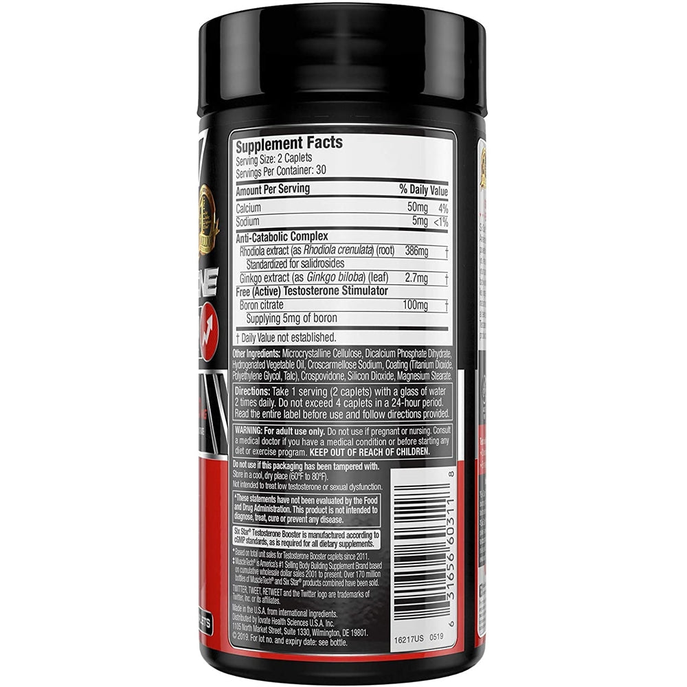 Suplemento Potenciador de testosterona para hombres 60und