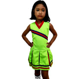 Disfraces de animadora para niñas talla S verde lima