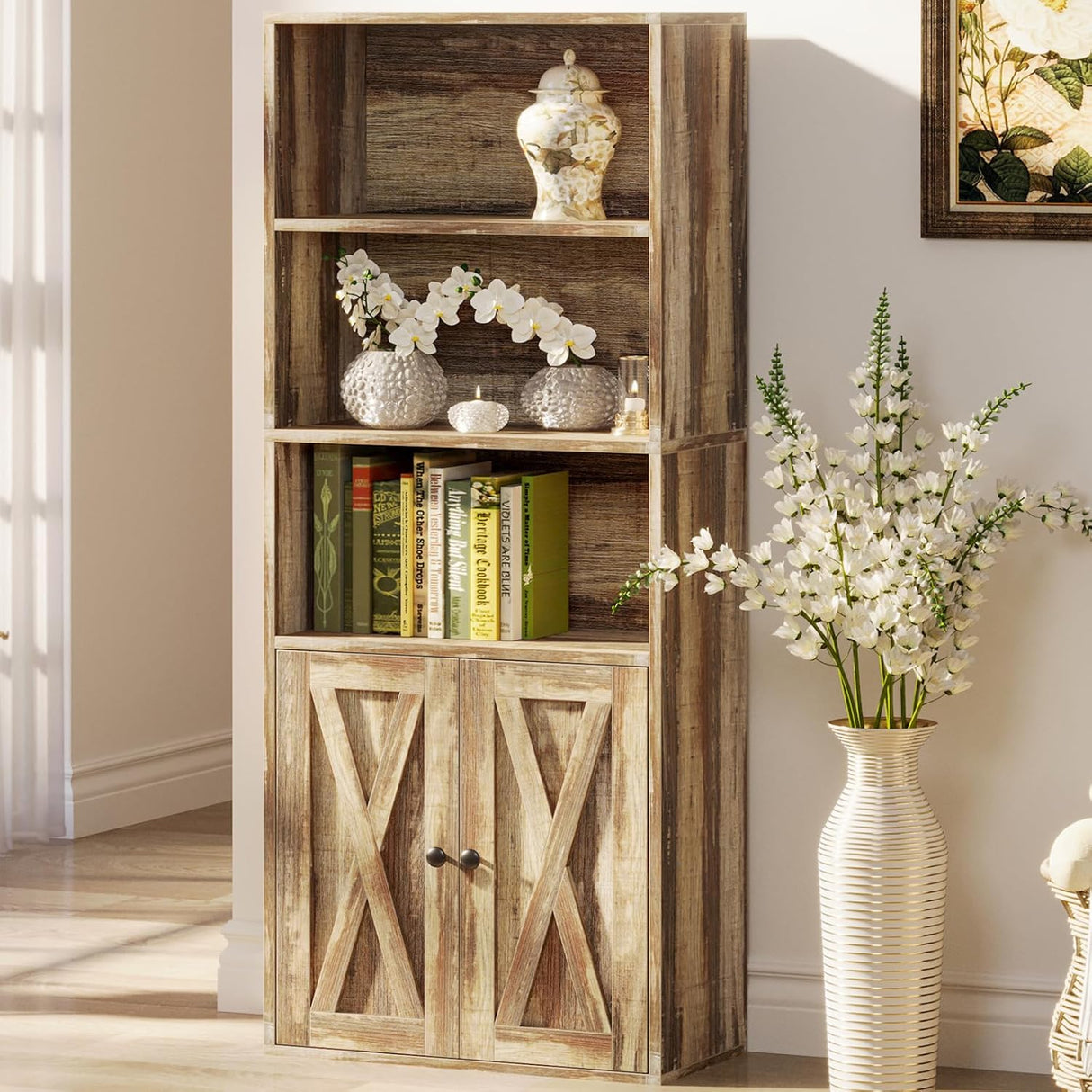 Estantería Industrial IRONCK 5 Estantes con Puertas 11.8 Profundidad