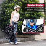 Bicicleta Eléctrica S14/S16, 500W/750W, 19/22 MPH, Plegable