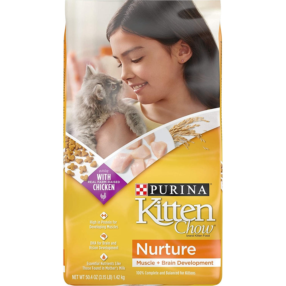 Alimento seco para gatitos nutre los músculos 4 bolsas