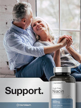Niacina Horbaach 500 mg 70 Cápsulas Sin Flush Non-GMO