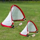 porayhut Red de fútbol desplegable para niños juego de dos