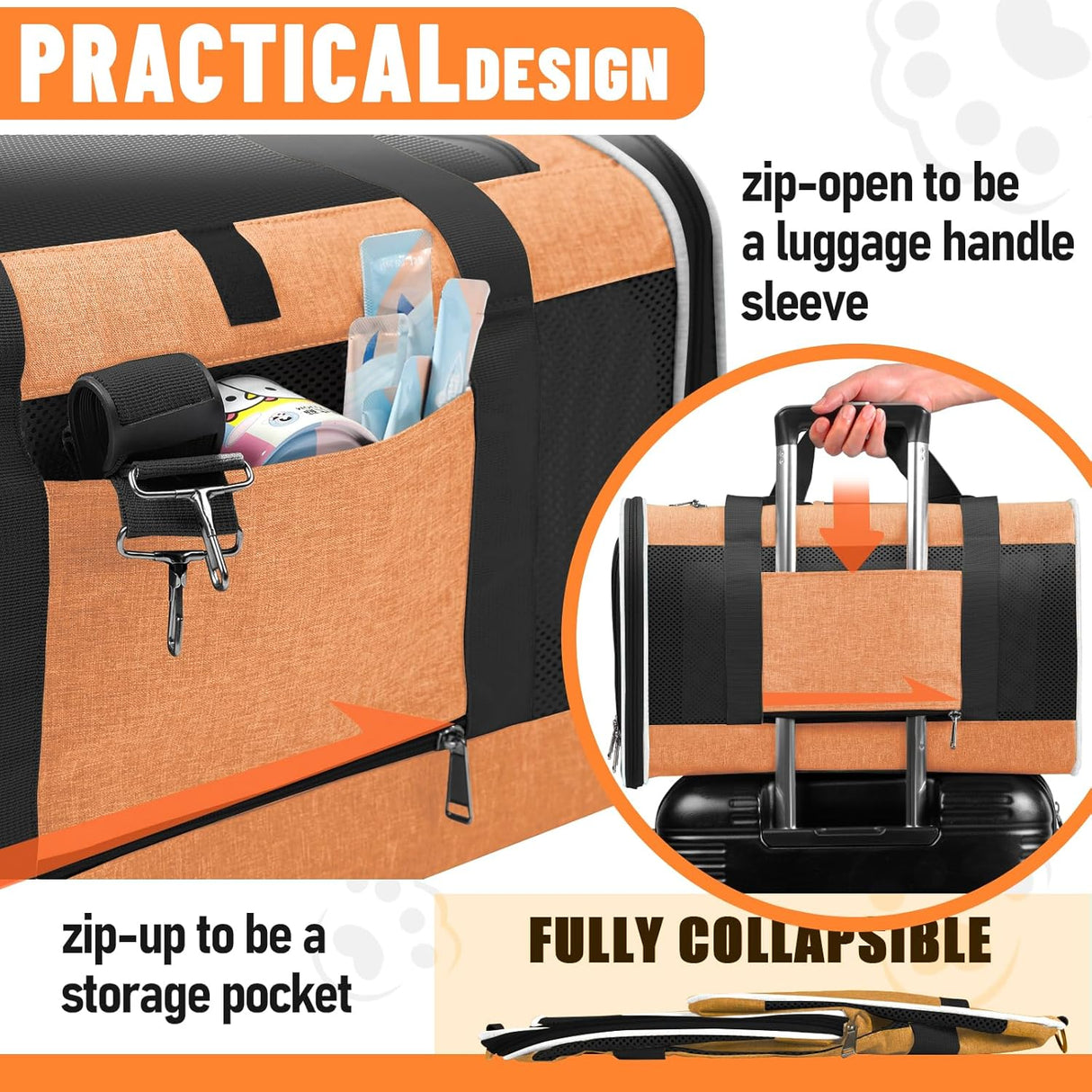 Transportín para Gatos y Perros Shih-Tzu 18x12x12 Modelo 10lbs