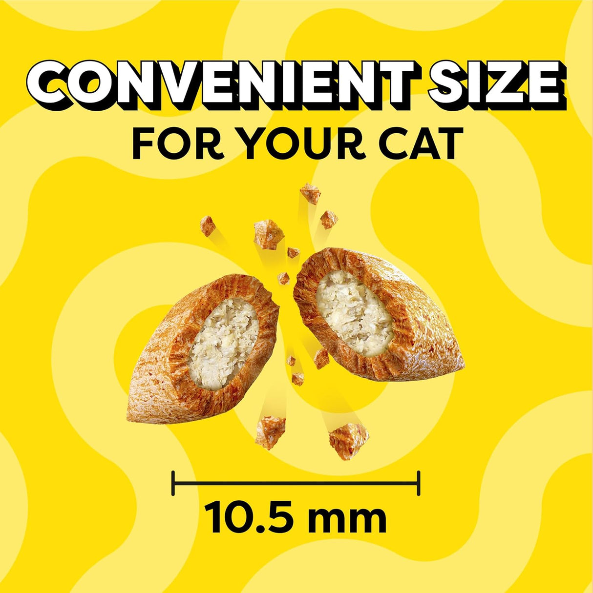 Golosinas para gatos crujientes y suaves, sabor a pollo