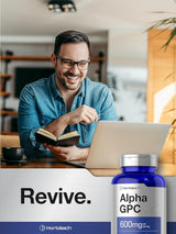Suplemento de Colina Alpha GPC 600mg | Vegetariano y sin gluten