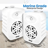 Par de altavoces Bluetooth para interiores y exteriores, 500 W, doble impermeable,PDWRBT56WT