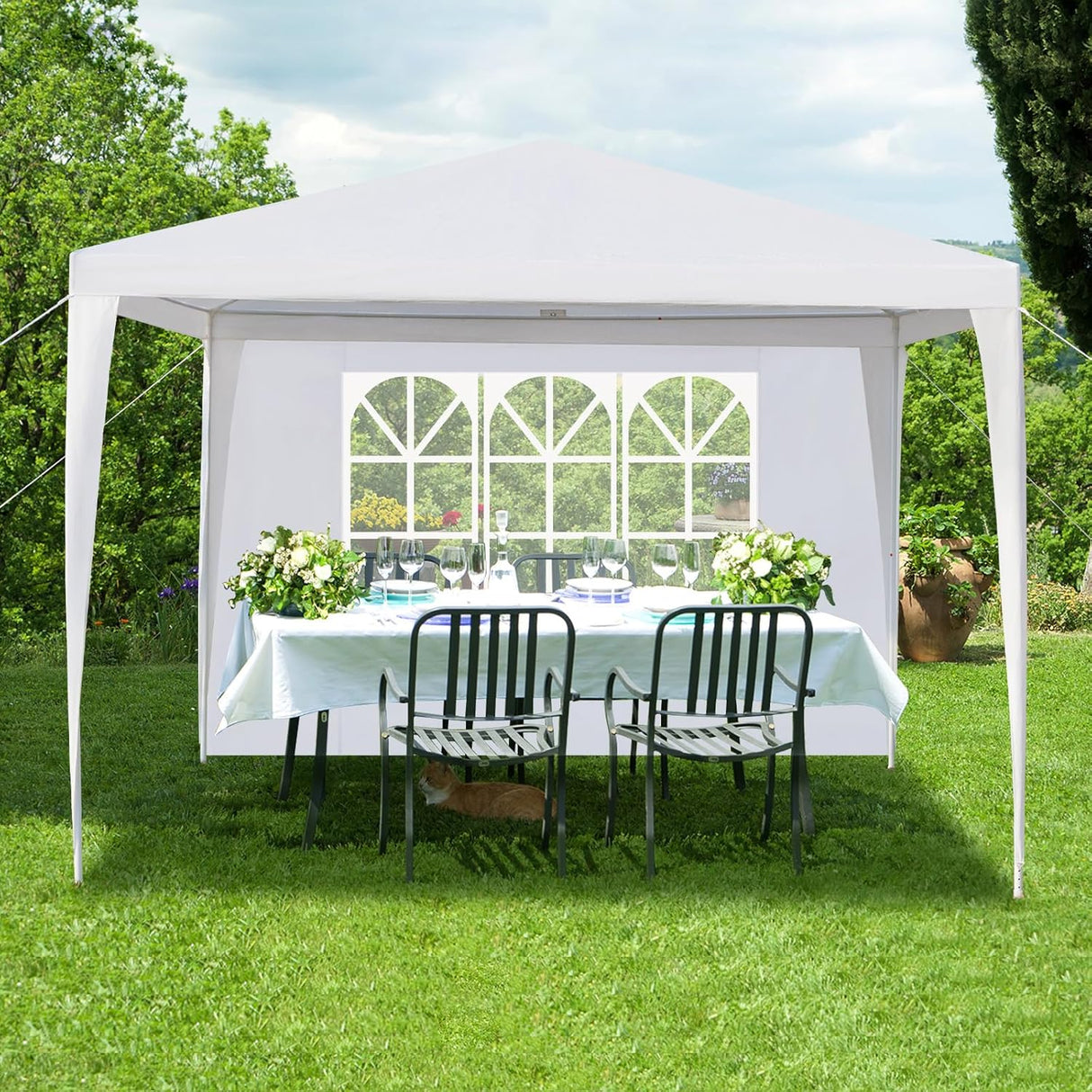 Tienda de campaña para eventos con paredes removibles 10'x10