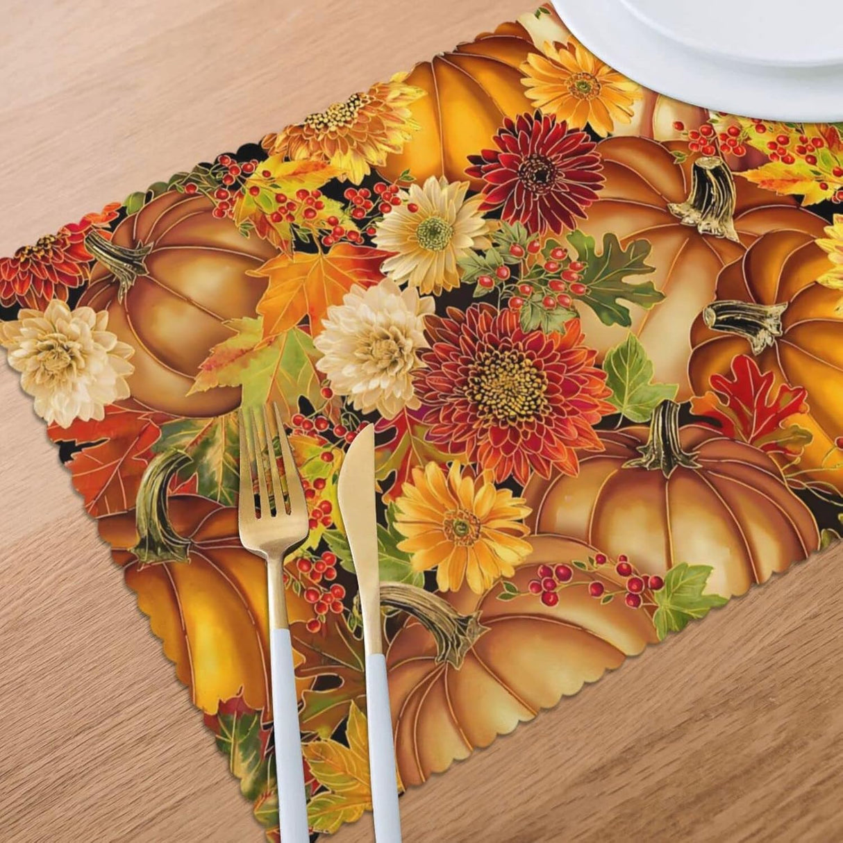 Manteles de Mesa Set de 6, Antideslizantes, 12 x 18 Pulgadas