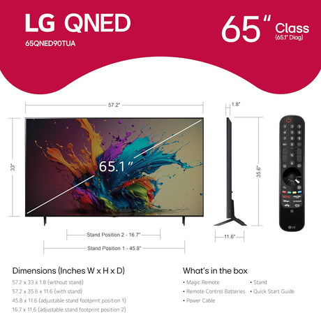 Televisor LG 65 QNED90T Mini LED 4K con Alexa (65QNED90TUA)
