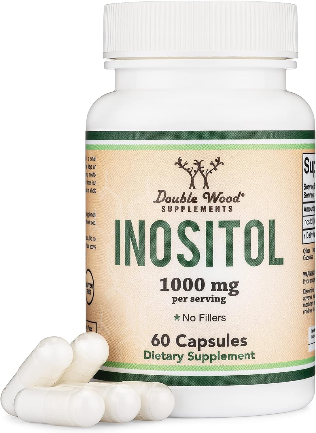 Suplementos de inositol (Myo Inositol) 1000 mg PCOS  60 und