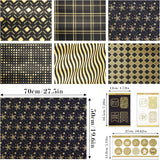 Papel de Regalo Larcenciel, 6 Hojas con Etiquetas y Stickers