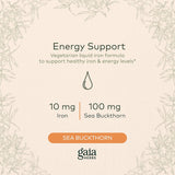 Suplemento Hierro líquido planta force gaia Herbs 16 onzas