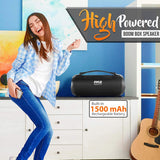 Altavoz inalámbrico portátil Bluetooth Pyle PBMSPG1BK