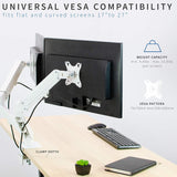 Soporte Doble de Monitor VIVO, Brazo Neumático, STAND-V102OW