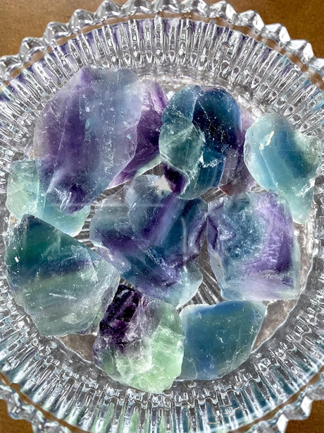 Cristales de Fluorita Crudos para Sanación y Decoración