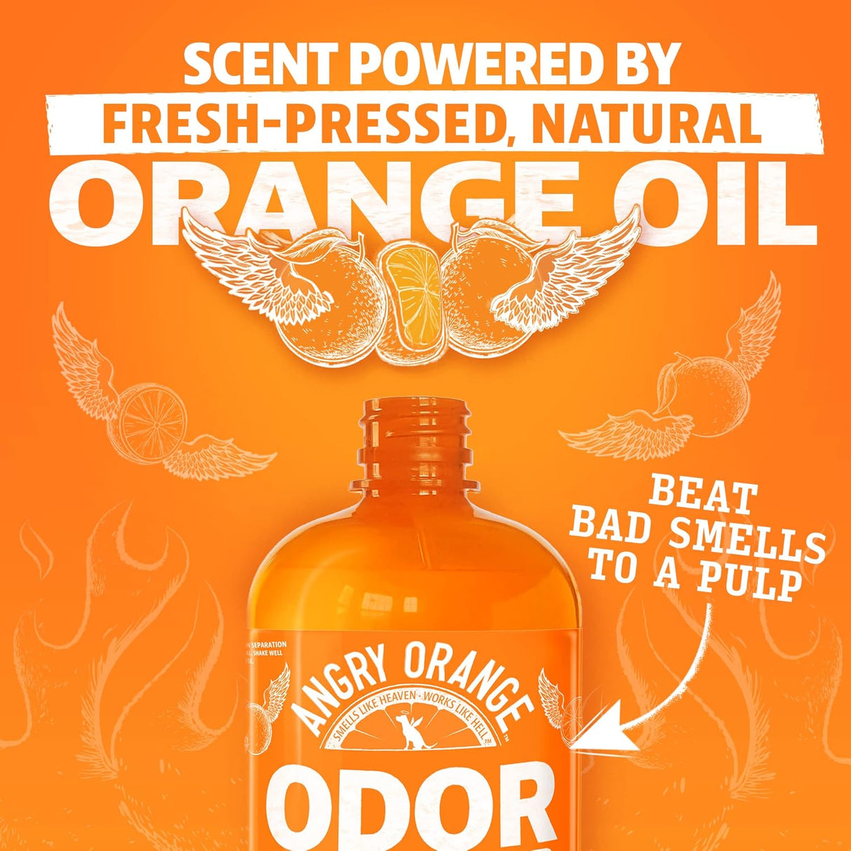 Eliminador de Olores ANGRY ORANGE para Mascotas 24 oz