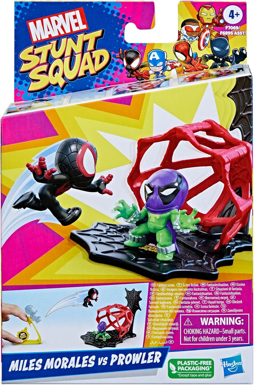 Juego de Figuras Marvel Stunt Squad, Miles Morales y Prowler