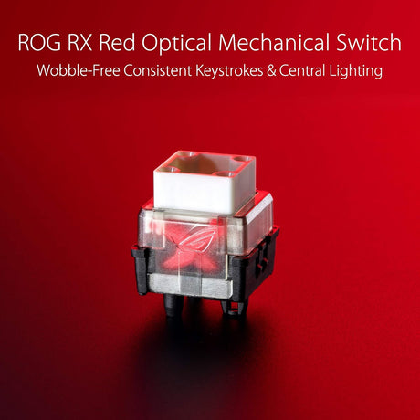 Teclado Mecánico ASUS ROG Strix Scope RX con RGB y Switches Rojos